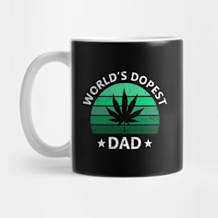 World's Dopest Dad Retro Vintage Mug